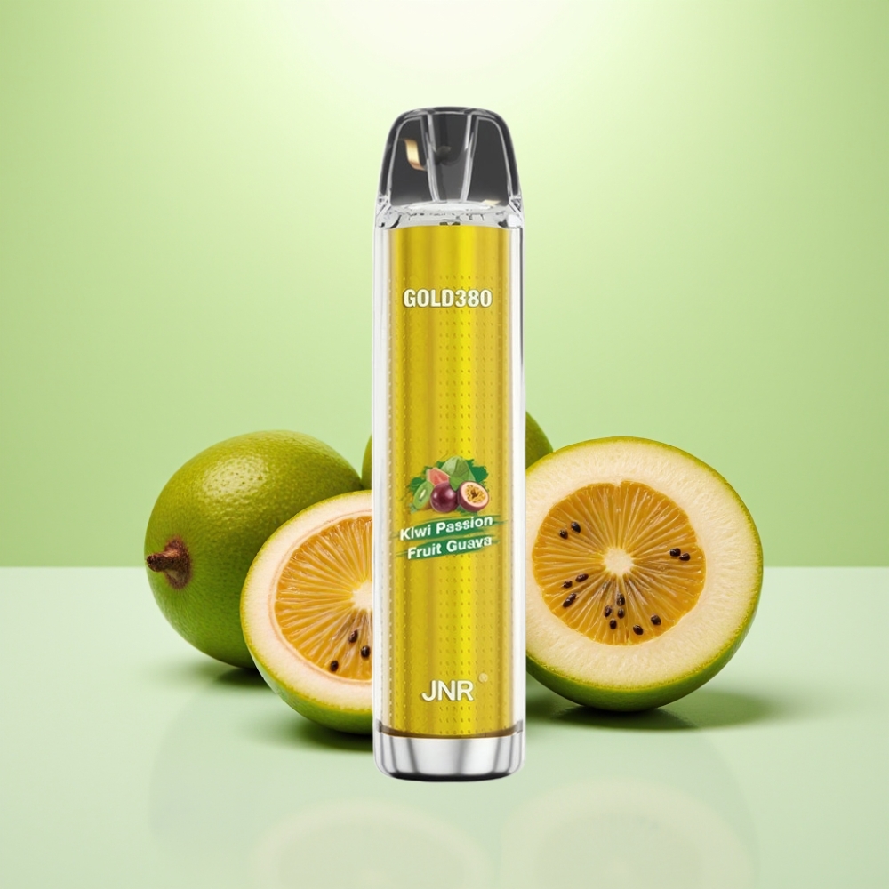 JNR Glod380 6000 Pufova Dispozabil Vape - 1500mAh, 1.0ohm, Kiwi Pasija Guava