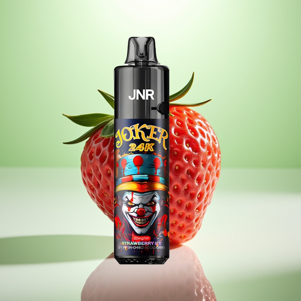 JNR Joker 24K Puffs Dispozabil Vape Jagoda Led - 800mAh, 24000 Puffova, 2% nikotina