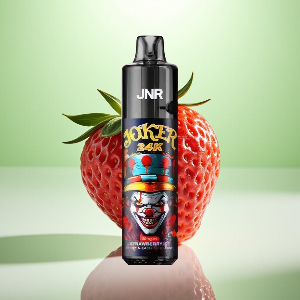 JNR Joker 24K Puffs Dispozabil Vape Jagoda Led - 800mAh, 24000 Puffova, 2% nikotina