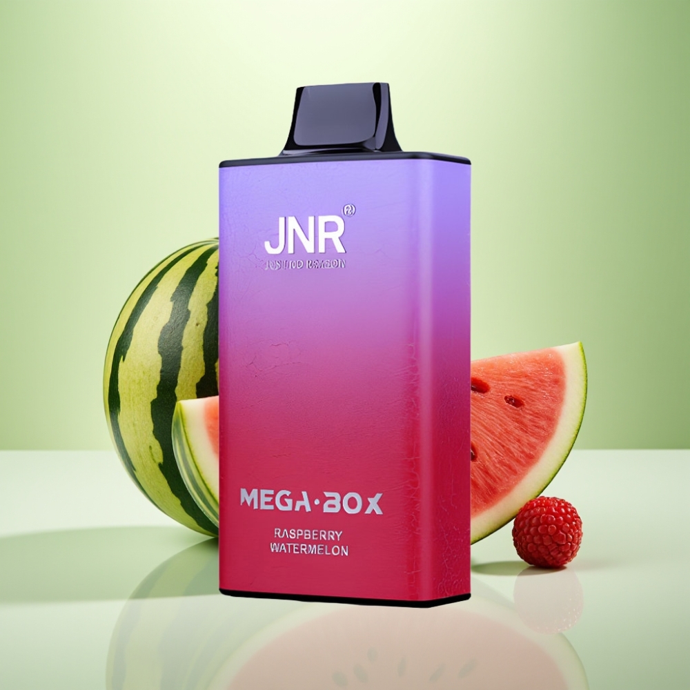JNR Mega Box 25000 Puffs Dispozabil Vape Malina Lubenica – 25000 pufova, 30ml tečnost, 850mAh baterija, Dual Mesh Coil