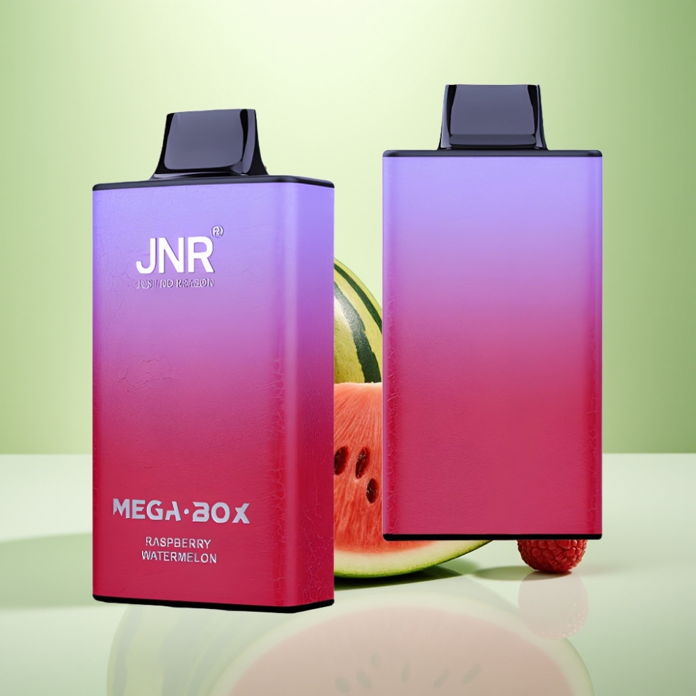 JNR Mega Box 25000 Puffs Dispozabil Vape Malina Lubenica – 25000 pufova, 30ml tečnost, 850mAh baterija, Dual Mesh Coil