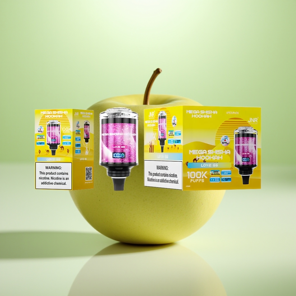 JNR Mega Shisha Hookah Desktop Compatibility 100K, 60ml, 2200mAh, Tip-C, Podesivi protok vazduha