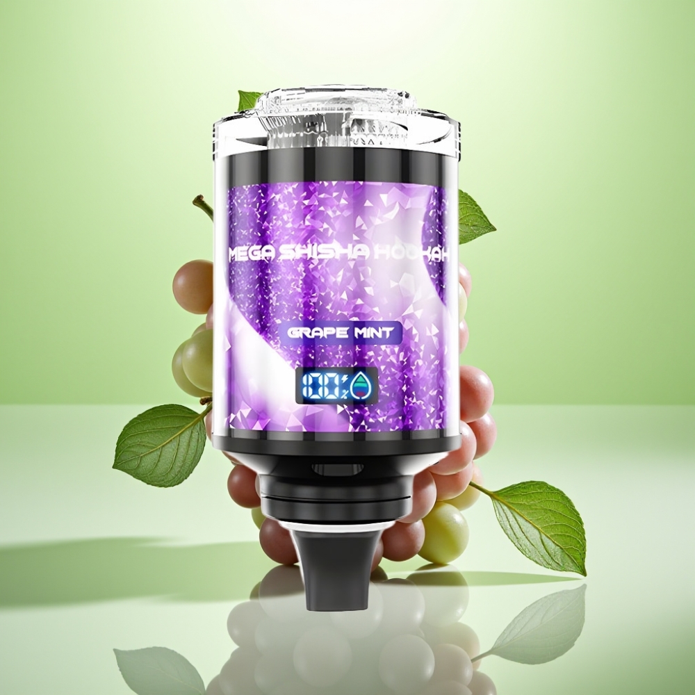 JNR Mega Shisha Hookah Desktop Compatibility 100K, 60ml, 2200mAh, Type-C, Grozdana Metvica