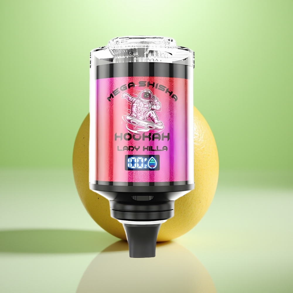 JNR Mega Shisha Hookah Desktop Kompatibilnost – 100K, 60ml, 2200mAh, Type-C, Lady Killa