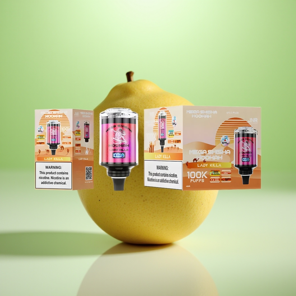 JNR Mega Shisha Hookah Desktop Kompatibilnost – 100K, 60ml, 2200mAh, Type-C, Lady Killa