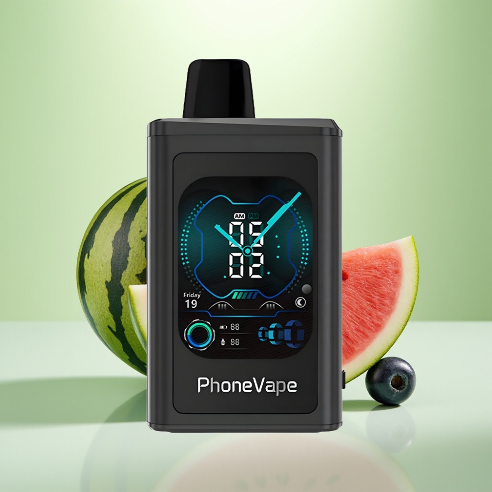JNR PhoneVape 30000 puffs Dispozabil Vape Borovnica Lubenica, 850mAh, Turbo Mode, App Controlled