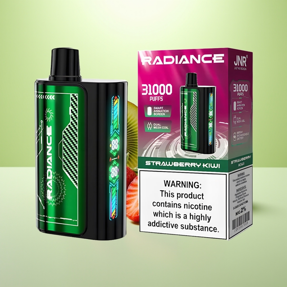 JNR Radiance 31000 Puffs Dispozabil Vape Јагода Киви – 28ml, Dual Mesh Coil, 950mAh