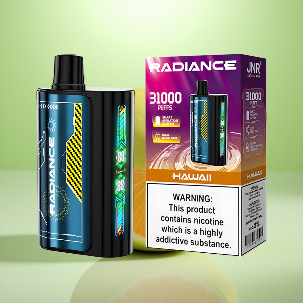 JNR Radiance 31000 Puffs Dispozabil Vape HAWAII - 28ml tečnost, Dual Mesh Coil, 950 mAh baterija