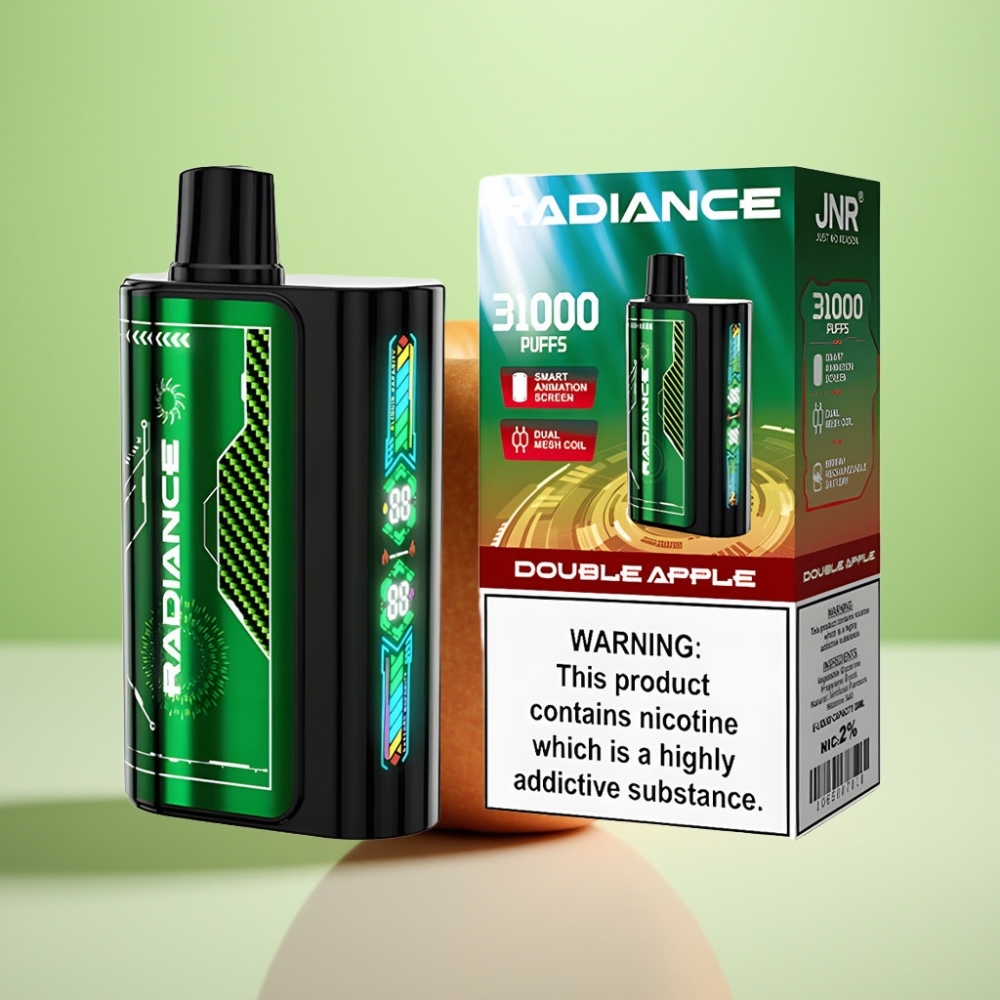 JNR Radiance 31000 Pufova Dispozabil Vape DUPLA JABUKA – 28ml tečnost, 950 mAh baterija, Type-C punjenje