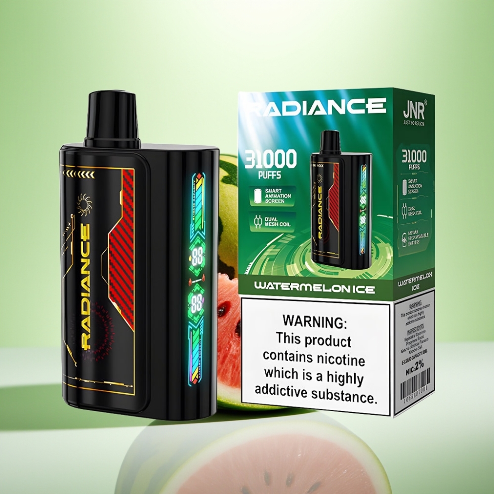 JNR Radiance 31000 Pufova Dispozabil Vape LUBENICA LED, 28ml, Dual Mesh Coil, 950mAh
