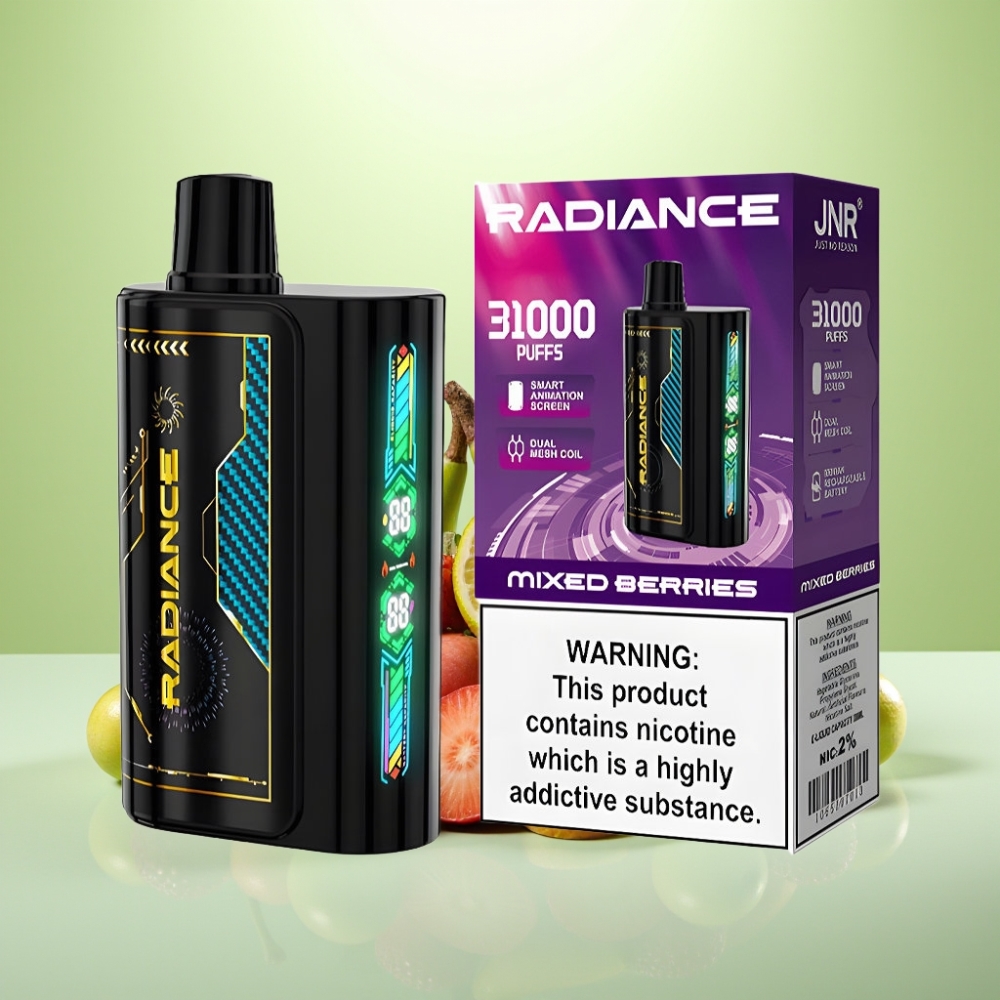 JNR Radiance 31000 Pufova Dispozabil Vape - MEXOVO BOBICE, 28ml, Dual Mesh Coil, 950 mAh