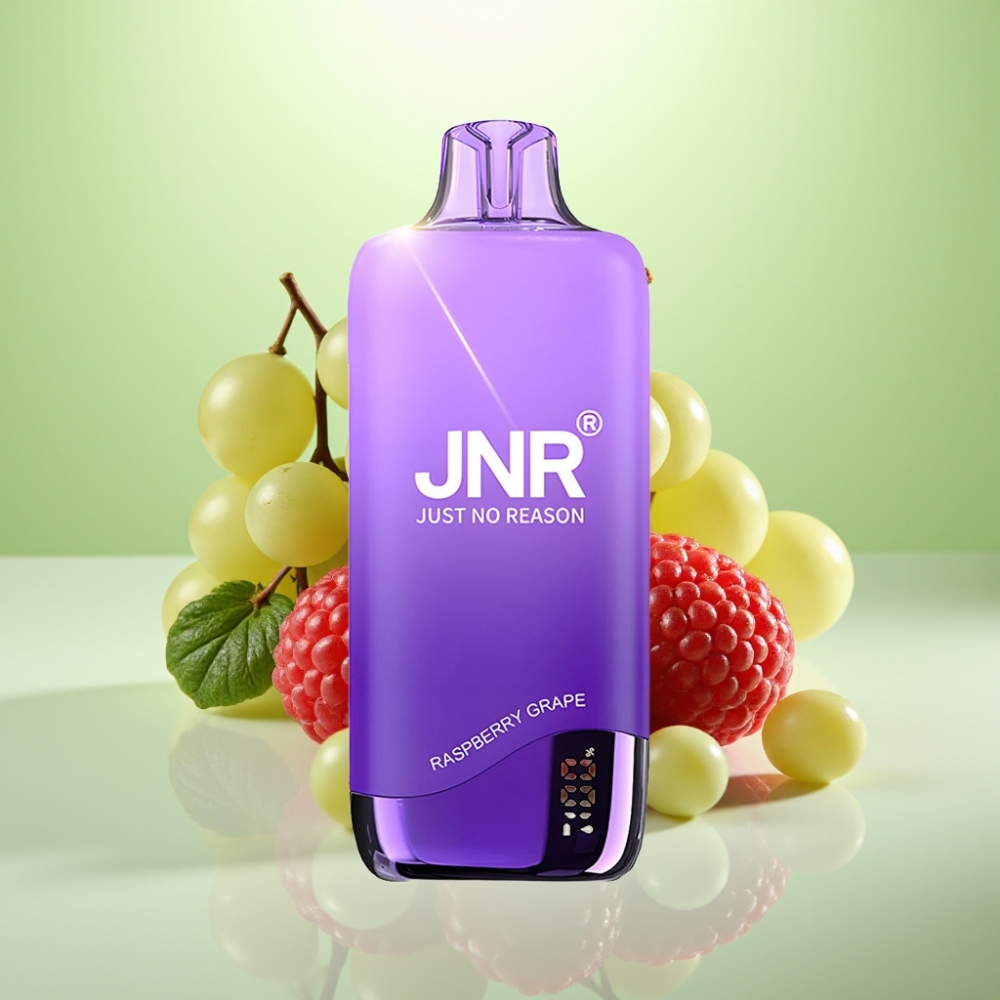 JNR Rainbow 10500 Pufova Dispozabil Vape Malina Grožđe – 10500 Pufova, 18ml, Mesh Coil 0.8ohm