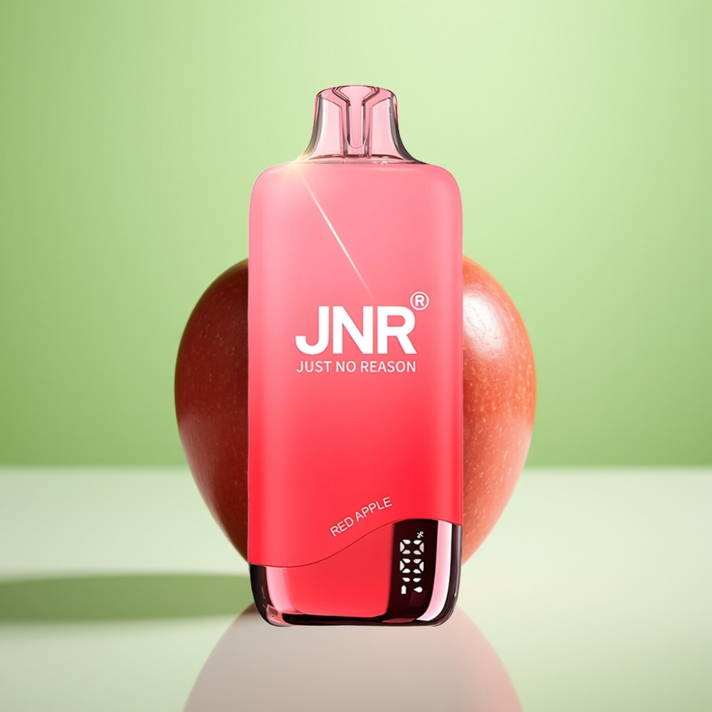 JNR Rainbow 10500 Pufova Dispozabilna Vape Crvena Jabuka - 10500 Pufova, 18ml, 600mAh, 0.8ohm Mrežasti Kalem