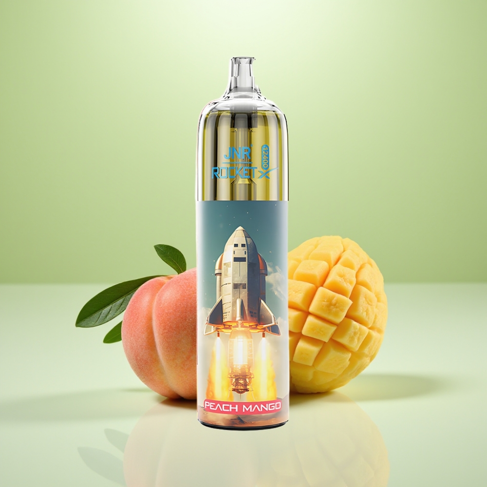 JNR Rocket-X 12400 Puffs Dispozabil Vape - Breskva Mango, Podesivi protok vazduha, 850mAh baterija, 25ml tečnosti