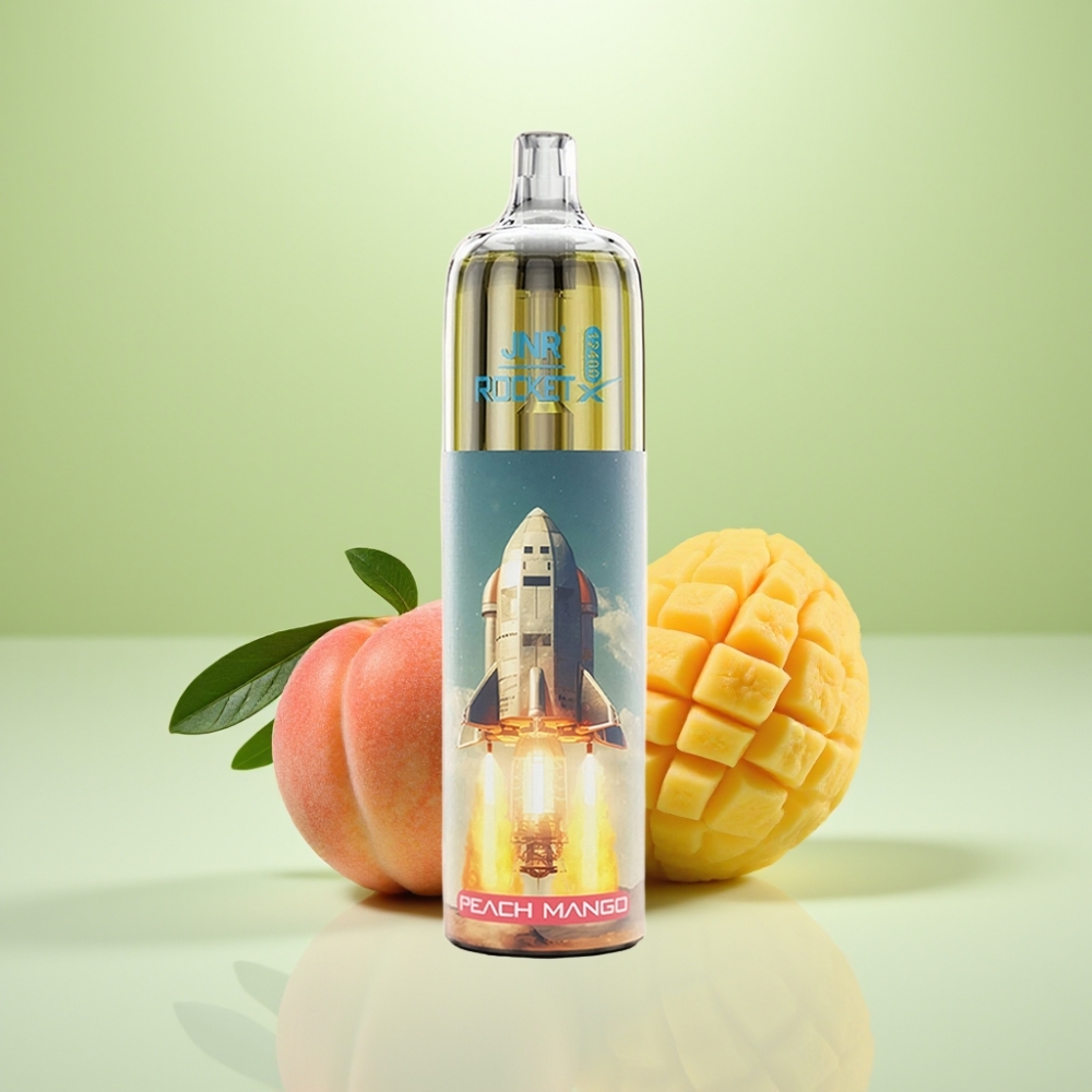JNR Rocket-X 12400 Puffs Dispozabil Vape - Breskva Mango, Podesivi protok vazduha, 850mAh baterija, 25ml tečnosti