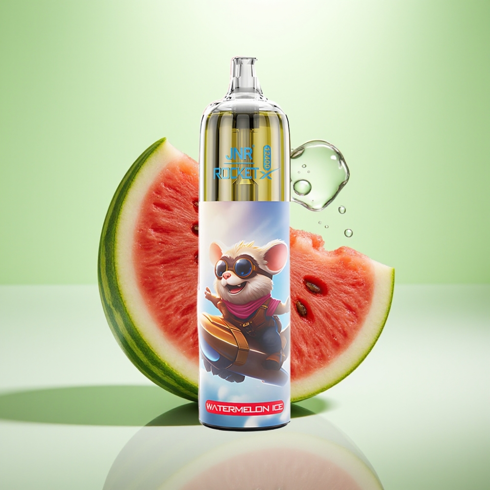 JNR Rocket-X 12400 Puffs Dispozabil Vape Lubenica Led – Podešavajući protok vazduha, 850mAh baterija, 25ml tečnosti