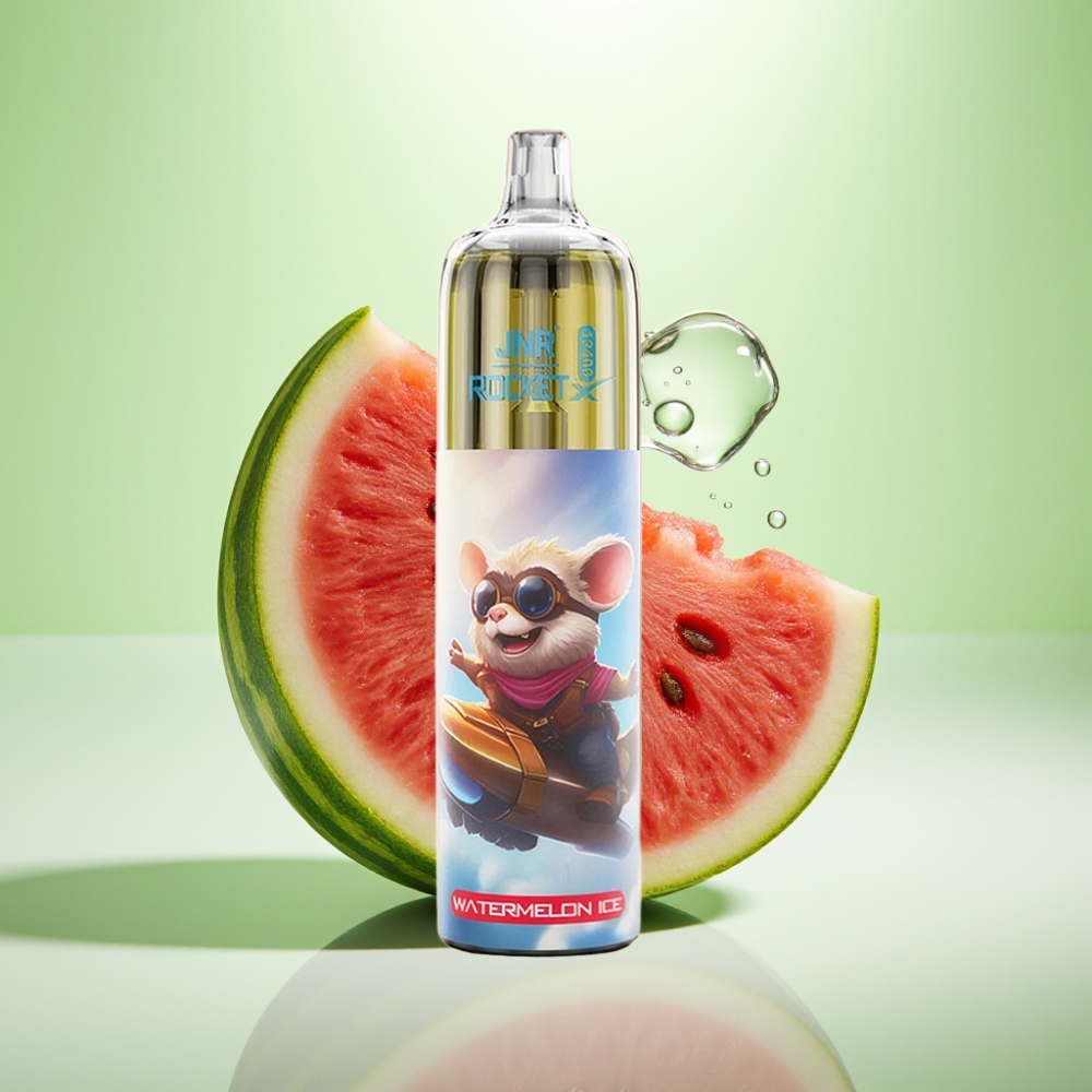 JNR Rocket-X 12400 Puffs Dispozabil Vape Lubenica Led – Podešavajući protok vazduha, 850mAh baterija, 25ml tečnosti