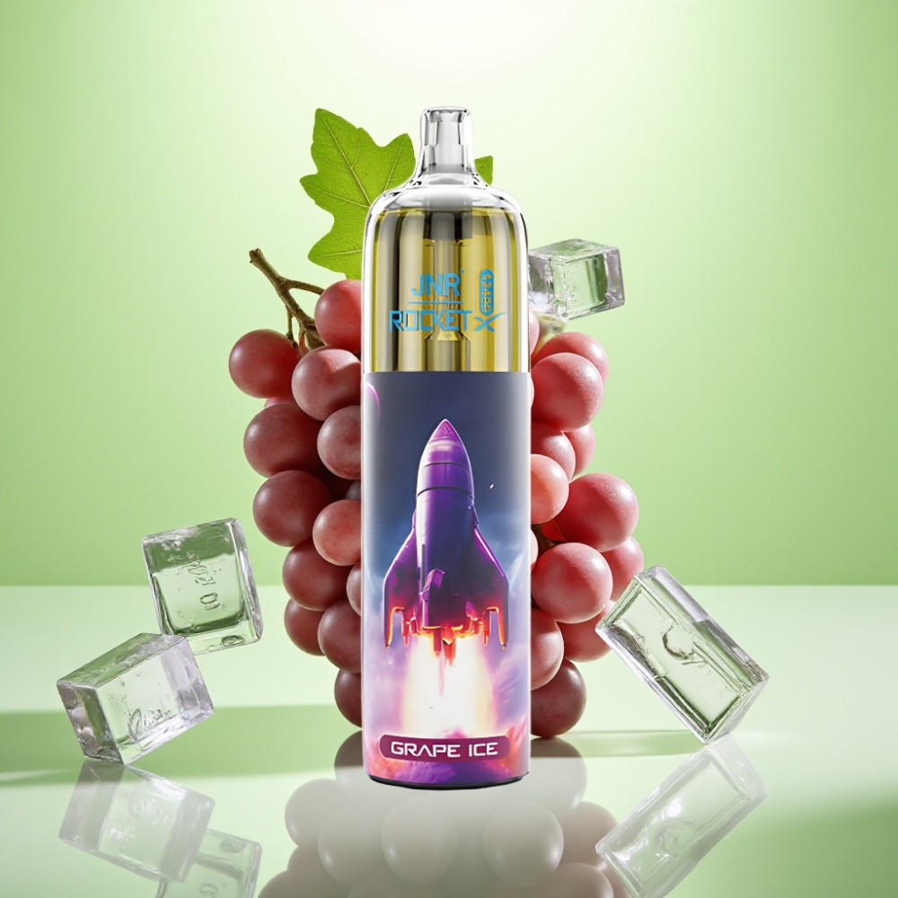 JNR Rocket-X 12400 Pufova Dispozabil Vape Grozdženi Led sa Podesivim Protokom Vazduha, RGB Svetlima i 850mAh Baterijom