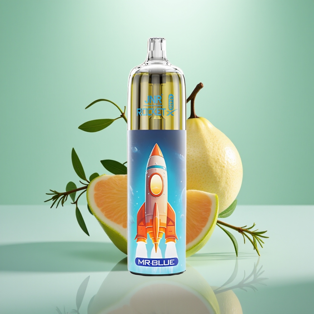 JNR Rocket-X 12400 Pufova Dispozabil Vape - Podesivi protok vazduha, 850mAh baterija, Tip-C punjenje, Gospodin Plavi