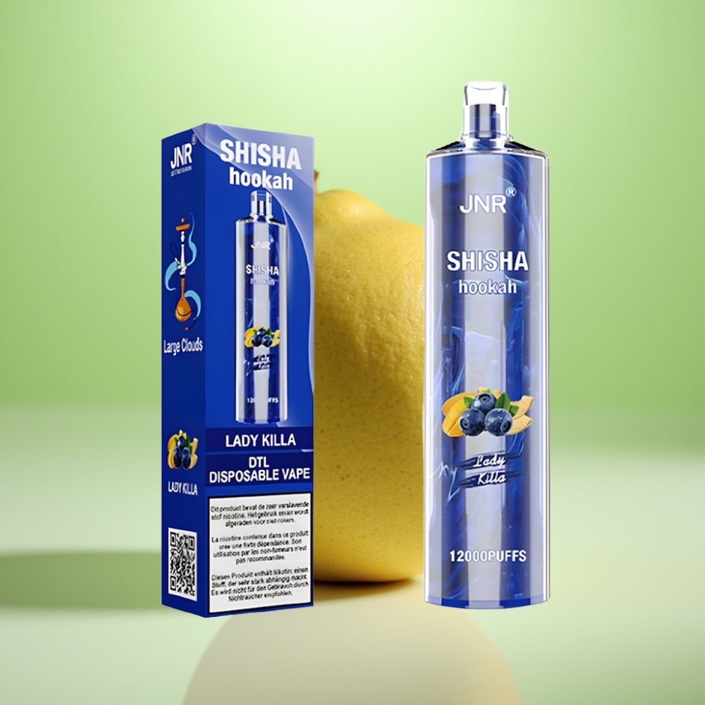 JNR Shisha Hookah 12000 Puffs Dispozabil Vape Lady Killa – 12000 Puffs, 750mAh, 24ml, 0.6 Ohm mesh coil