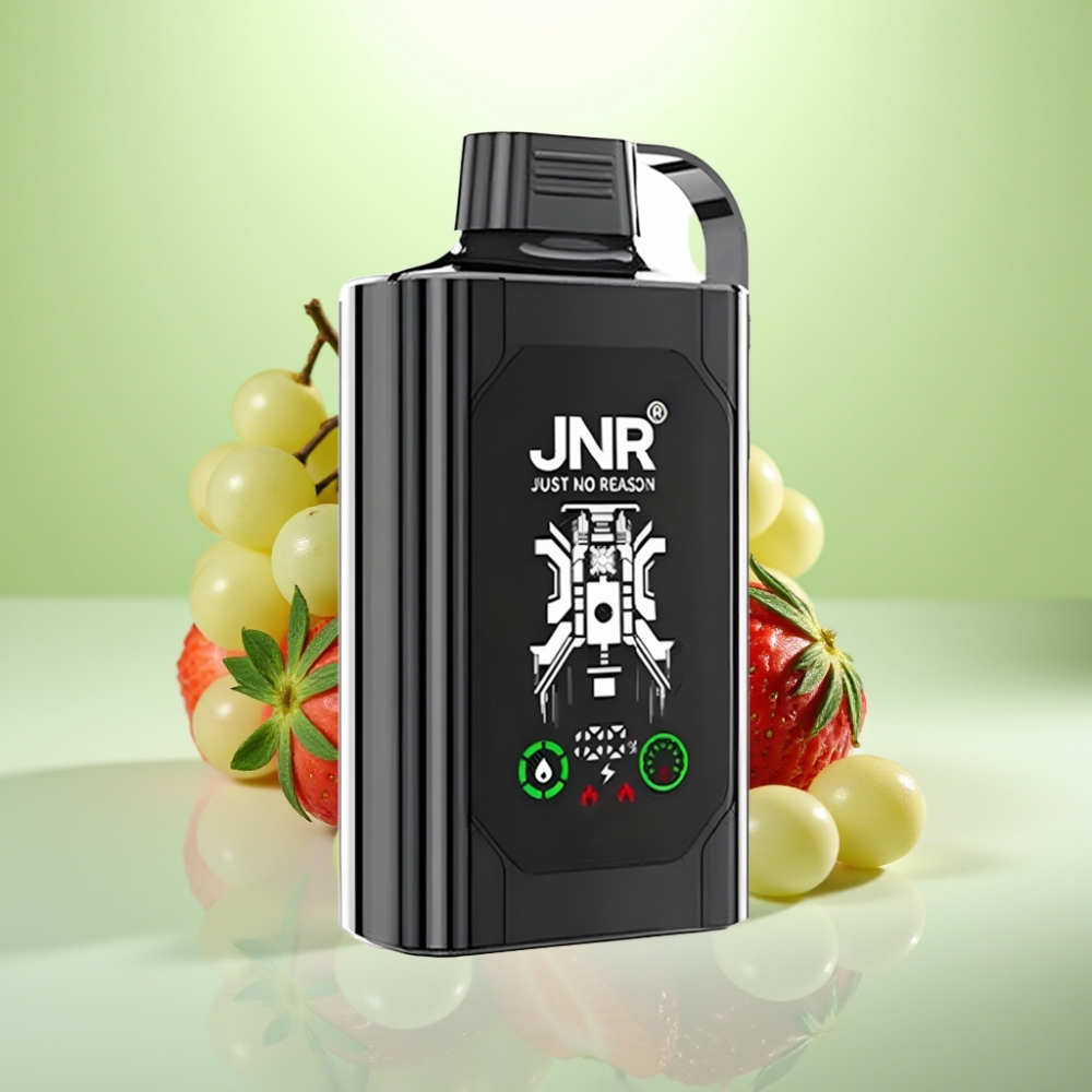 JNR Shisha Hookah Box 20500 Puffs Dispozabilna Vape Jagoda Grožđe – HD Display, 1000mAh, Type-C