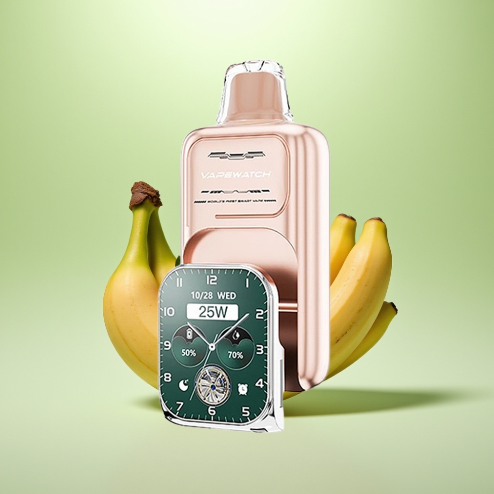 JNR VapeWatch 30000 Puffs Dispozabilna Vape Jagoda Banana – 30.000 pufova, 1000mAh, 19mL, 5% nikotina