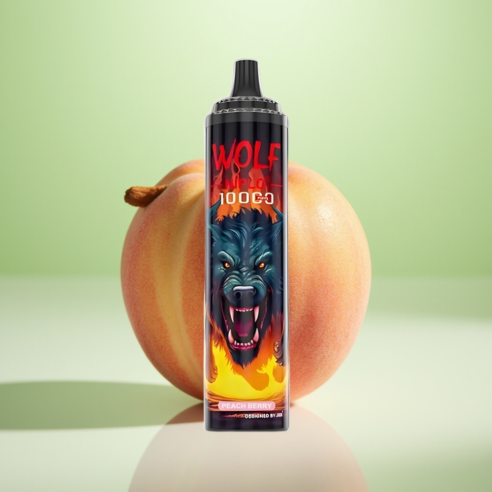 JNR Wolf Niplo 10000 Puffs Dispozabil Vape Breskva-Bobi, 20ml, 5%, Type-C