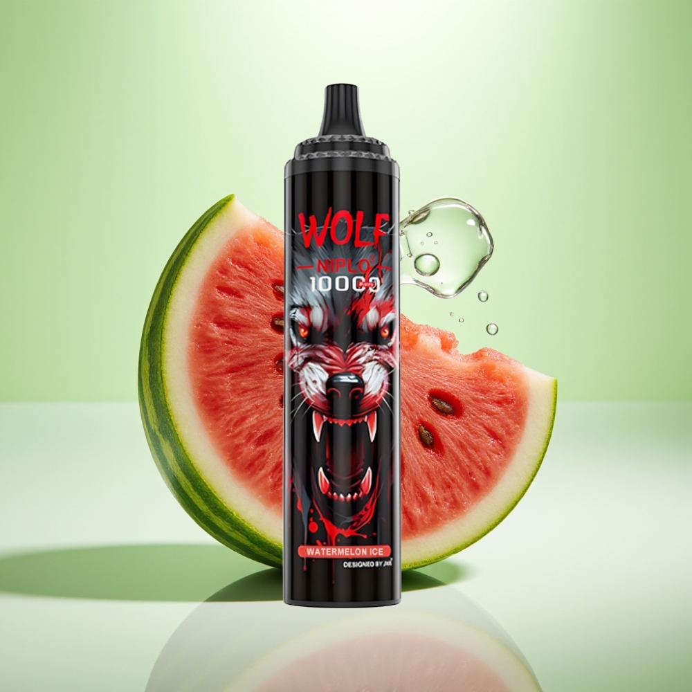 JNR Wolf Niplo 10000 Puffs Dispozabil Vape Lubenica Led – 20ml, 5%, Type-C