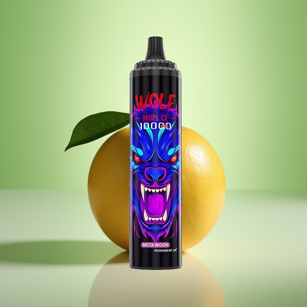 JNR Wolf Niplo 10000 Puffs Dispozabil Vape Meta Mesec – 20ml, 650mAh, Type-C