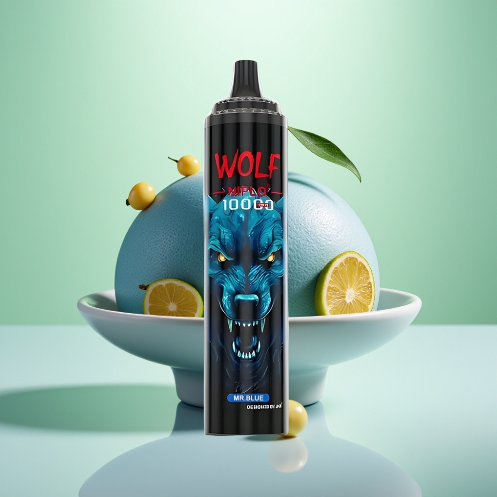 JNR Wolf Niplo 10000 Puffs Dispozabil Vape Plava – 20ml, 650mAh, Type-C