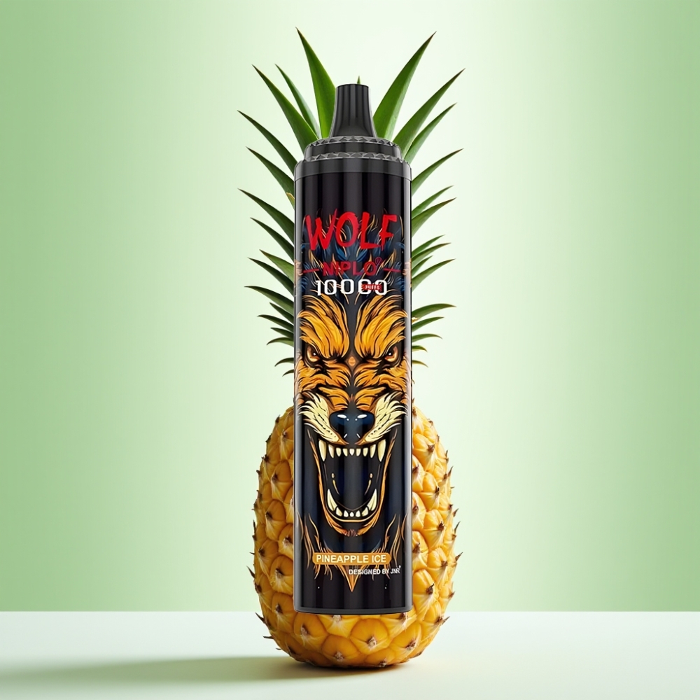 JNR Wolf Niplo 10000 Puffs Dispozabilna Vape Ananas Led, 20ml, 650mAh, Type-C