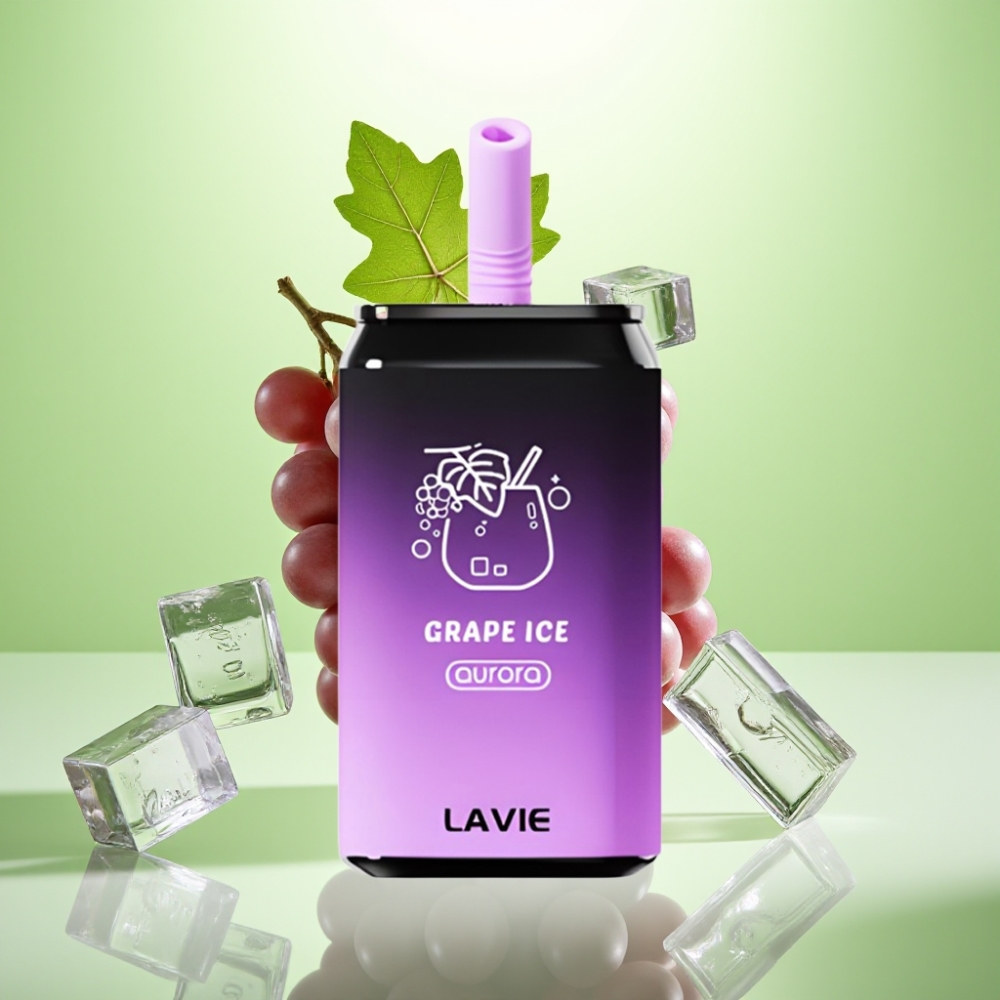 LAVIE Aurora 11000 Puffs Dispozabil Vape Ledeni Grožđe – 22ML, 650mAh, Tip C
