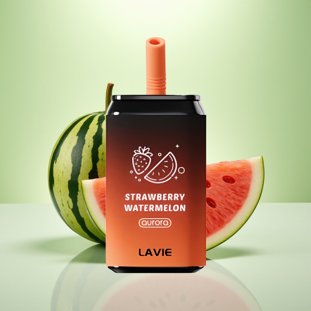 LAVIE Aurora 11000 Puffs Dizpozejbyl vejp Jagoda Lubenica – 11000 Pufova, 22ML, 650mAh