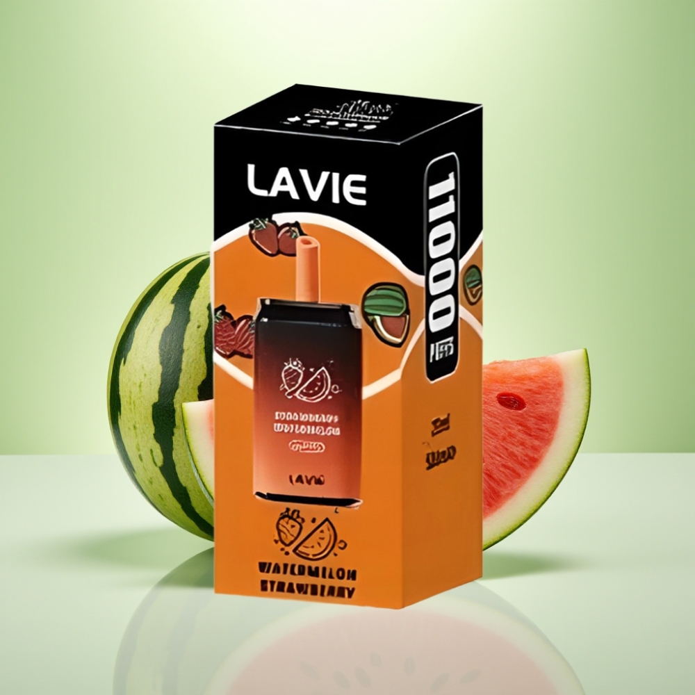 LAVIE Aurora 11000 Puffs Dizpozejbyl vejp Jagoda Lubenica – 11000 Pufova, 22ML, 650mAh