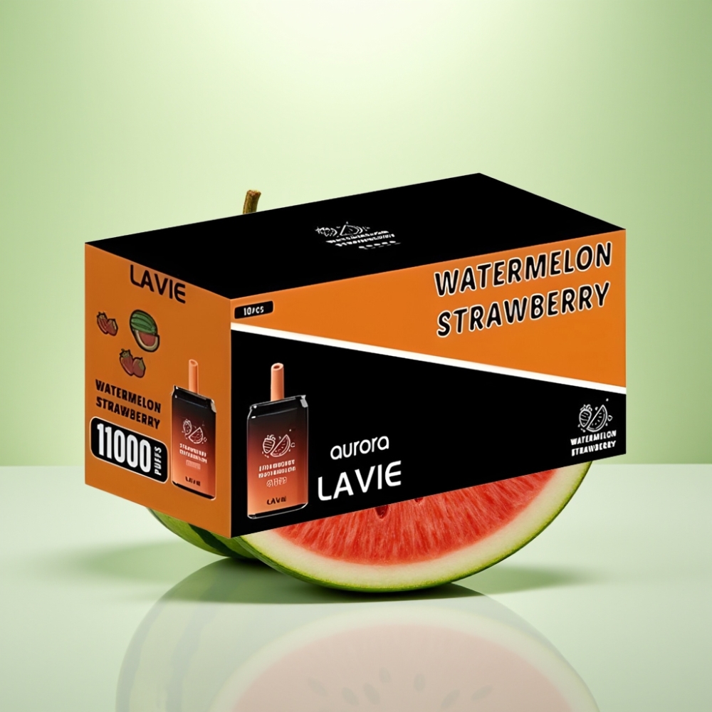 LAVIE Aurora 11000 Puffs Dizpozejbyl vejp Jagoda Lubenica – 11000 Pufova, 22ML, 650mAh