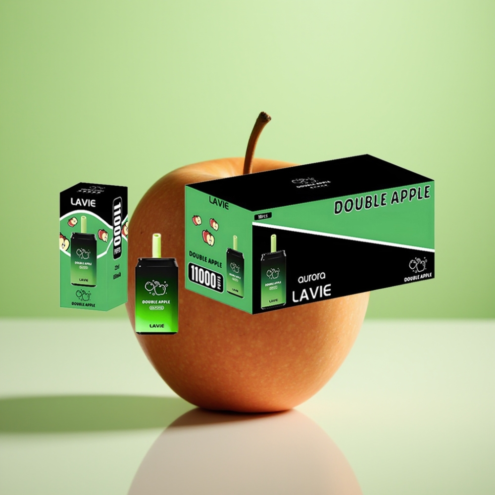 LAVIE Aurora 11000 Puffs Dvostruka Jabuka – 0%, 2%, 5% nikotina, 22ML, 650mAh, Type C