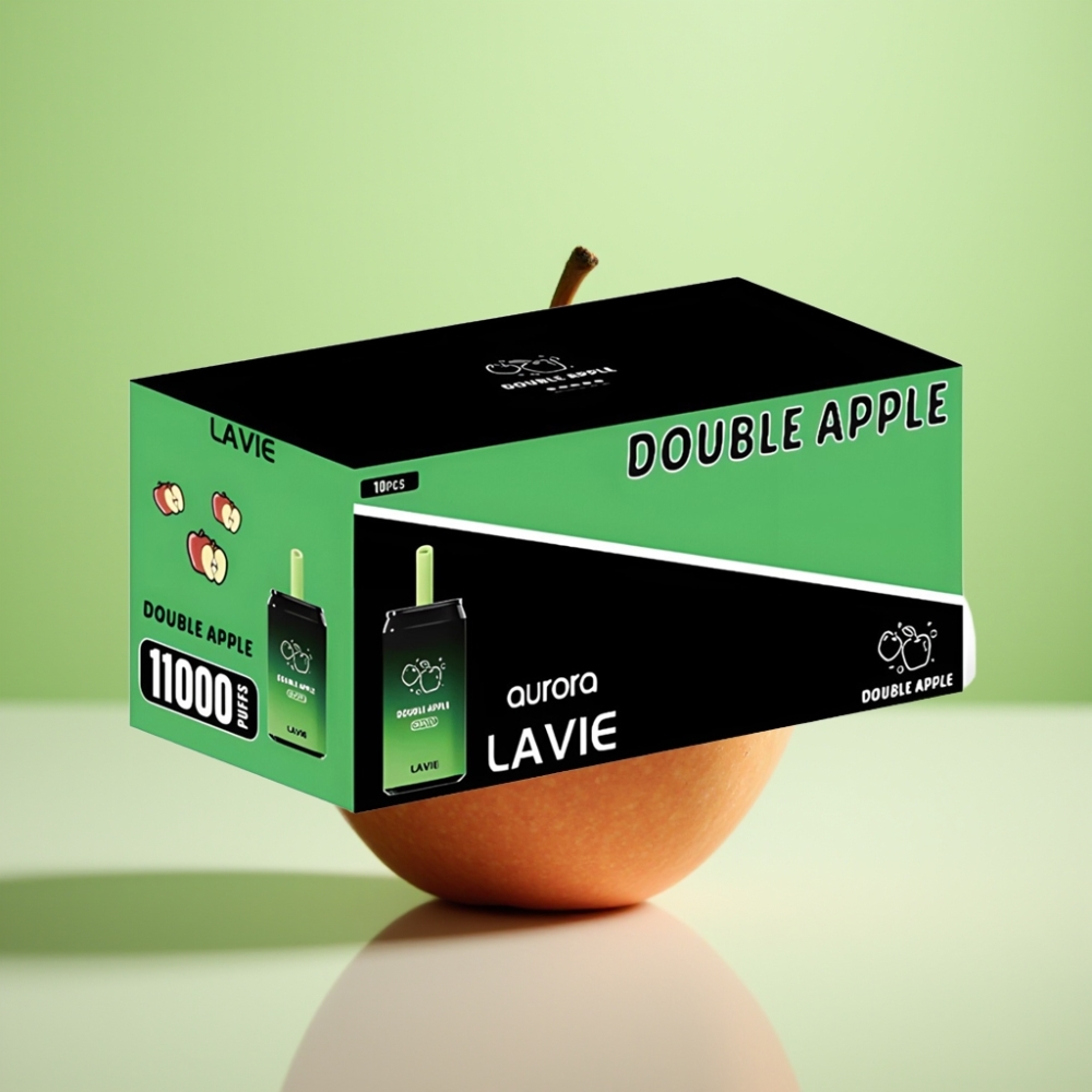 LAVIE Aurora 11000 Puffs Dvostruka Jabuka – 0%, 2%, 5% nikotina, 22ML, 650mAh, Type C