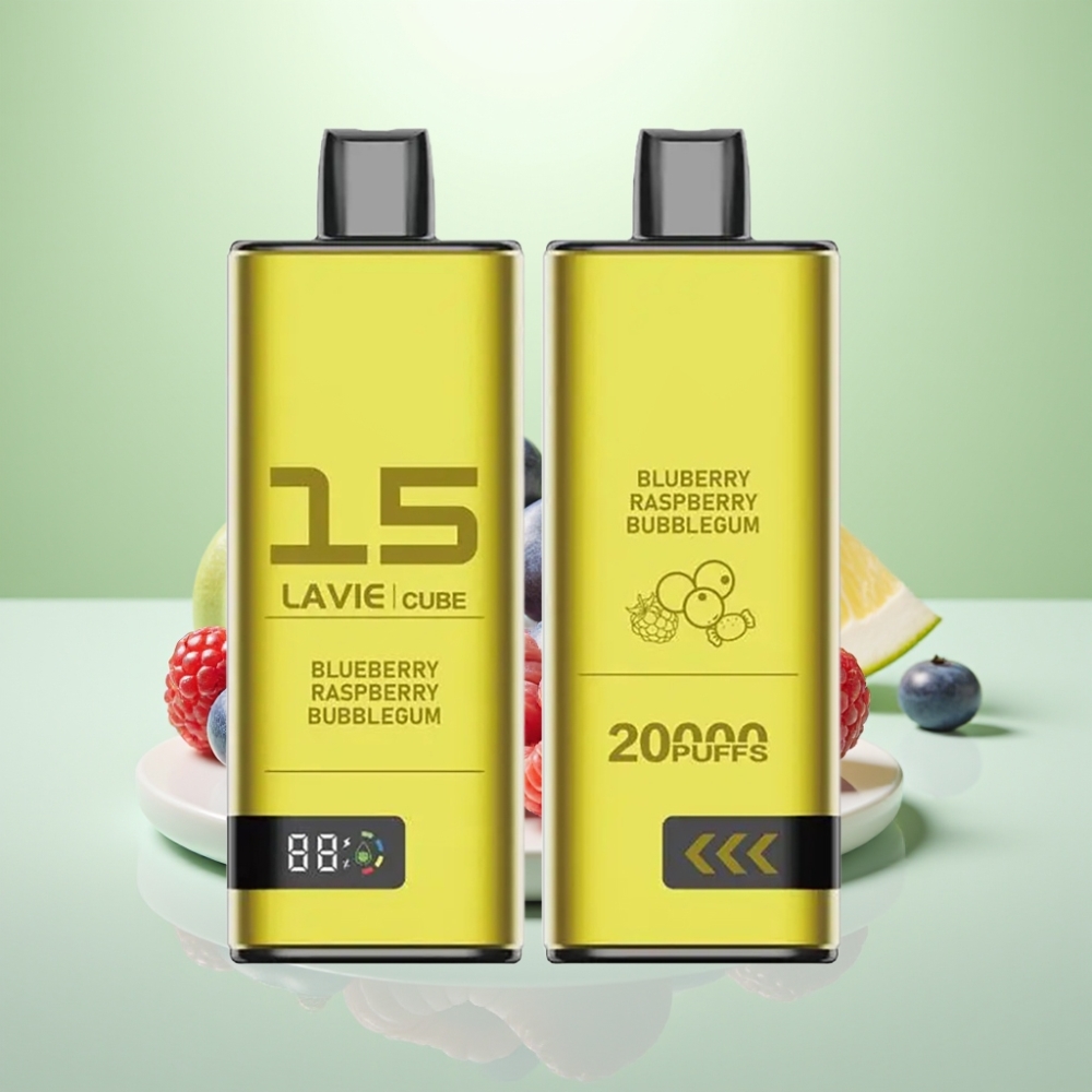 Lavie Cube 20000 Puffs Dispozabil Vape Borovnica Malina Žvakaća guma – 28ML, 5% nikotina, Type C punjenje