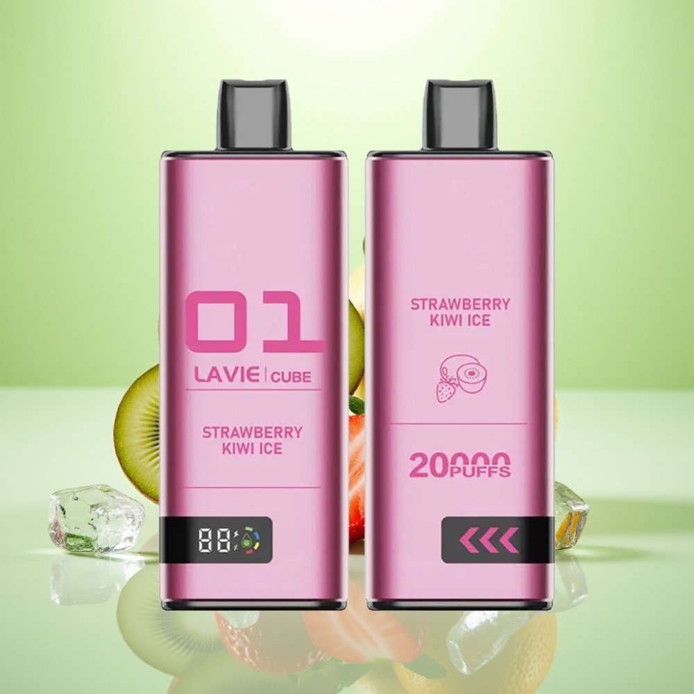 Lavie Cube 20000 Puffs Dispozabil Vape Jagoda-Kivi Led, 28ML, 5% nikotina, Type C