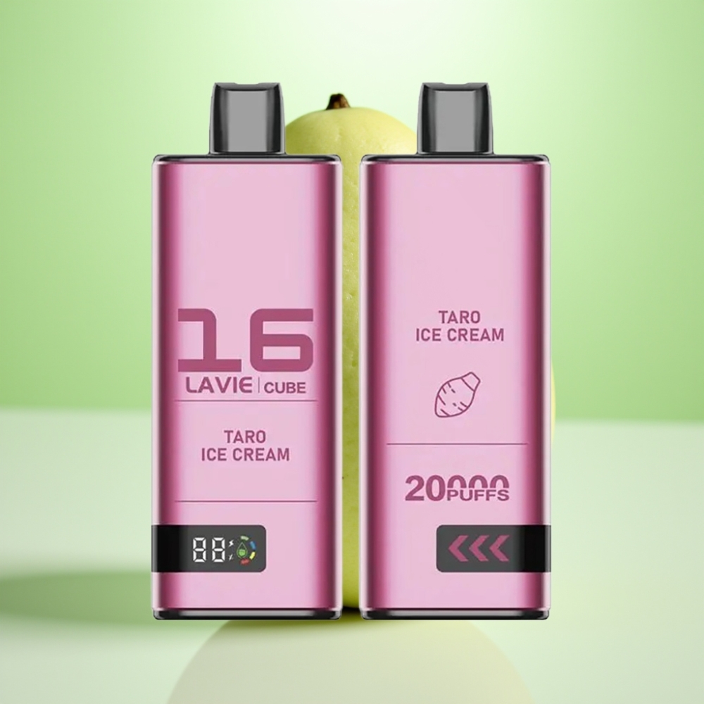 Lavie Cube 20000 Pufova Dispozabil Vape Taro Sladoled, 28ML, 5% nikotina, 600mAh