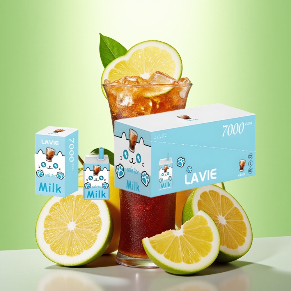 LAVIE Milk 7000 Puffs Dispozabil Vape Cola Ice – 16ML, 600mAh, 7000 Pufova, Tip C