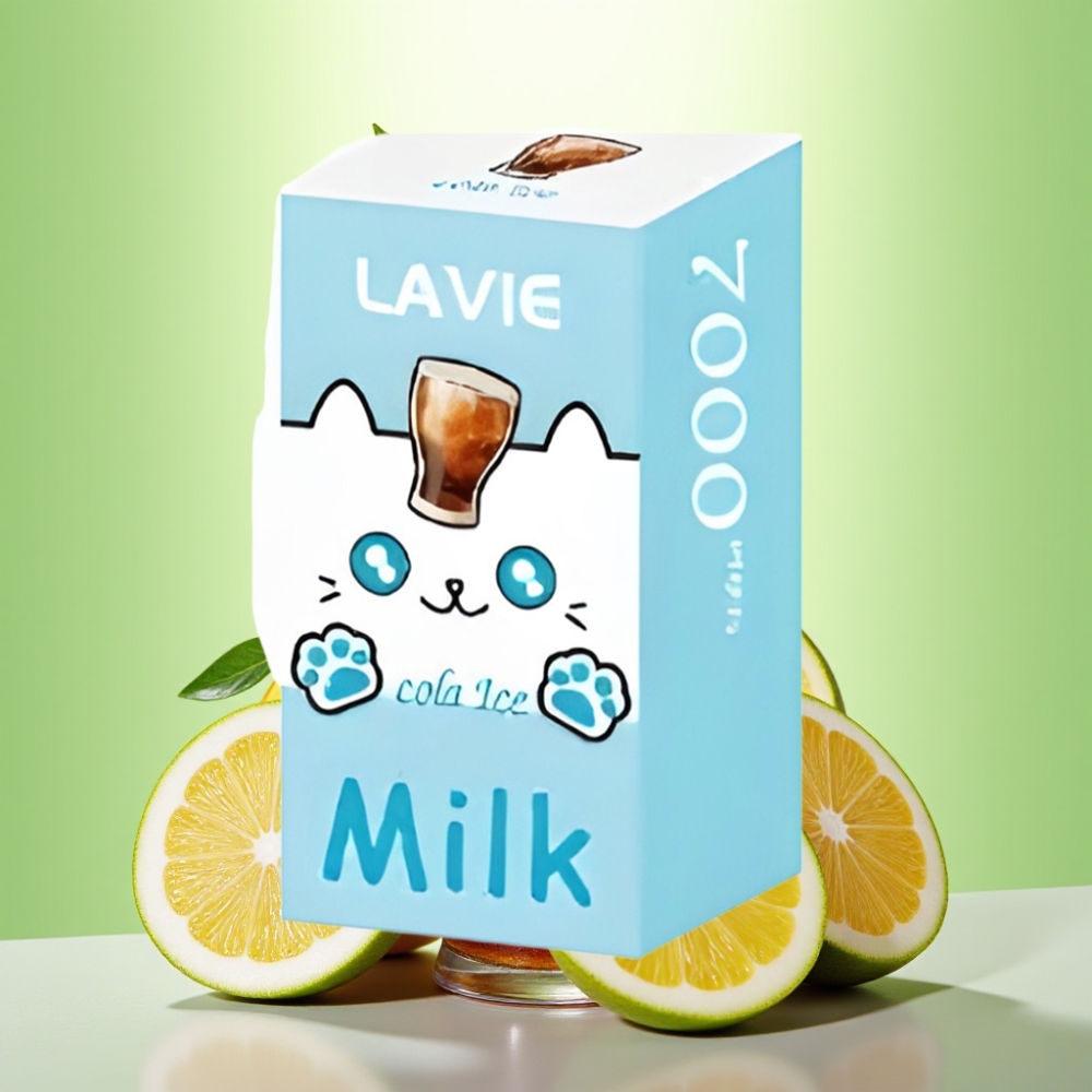 LAVIE Milk 7000 Puffs Dispozabil Vape Cola Ice – 16ML, 600mAh, 7000 Pufova, Tip C