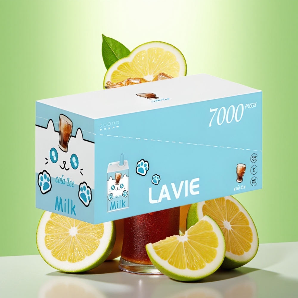 LAVIE Milk 7000 Puffs Dispozabil Vape Cola Ice – 16ML, 600mAh, 7000 Pufova, Tip C