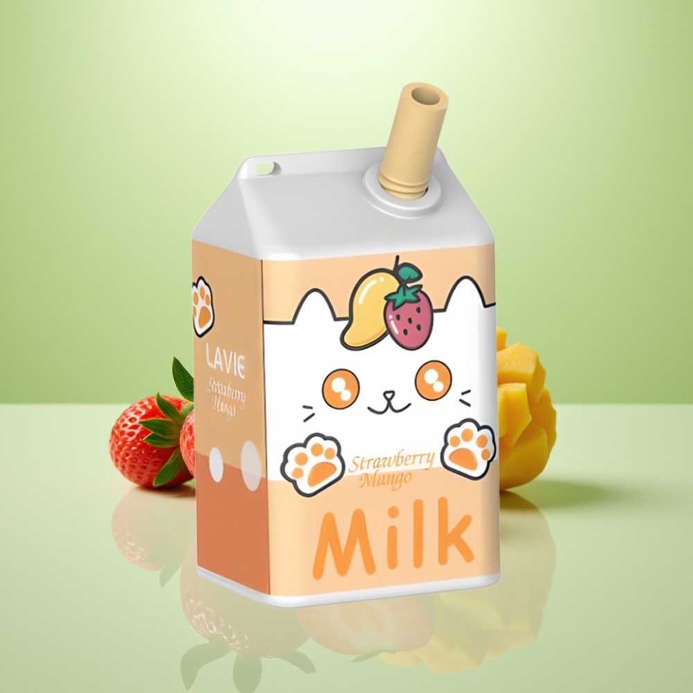 LAVIE Milk 7000 Puffs Dispozabil Vape Jagoda Mango – 16ML, 600mAh, 7000 Pufova