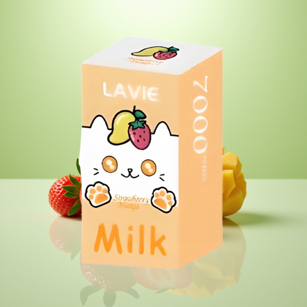 LAVIE Milk 7000 Puffs Dispozabil Vape Jagoda Mango – 16ML, 600mAh, 7000 Pufova