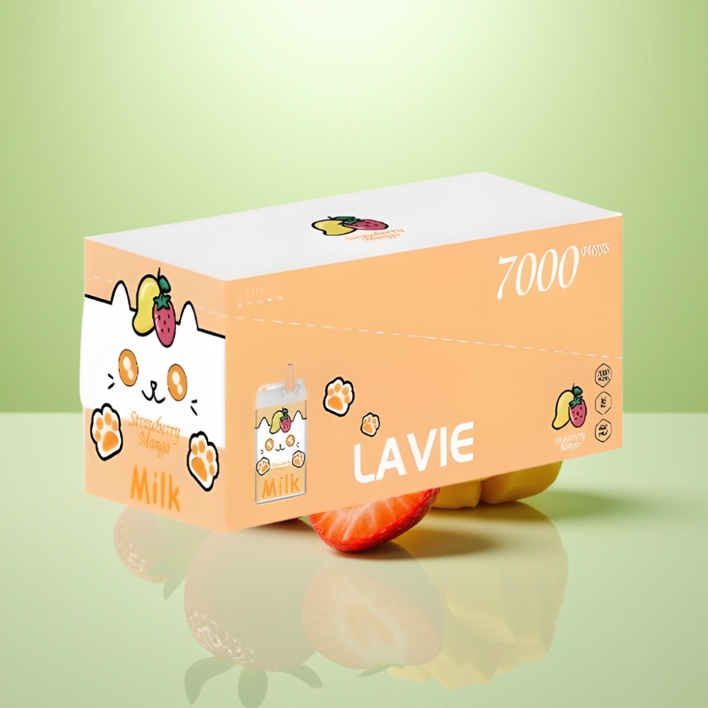 LAVIE Milk 7000 Puffs Dispozabil Vape Jagoda Mango – 16ML, 600mAh, 7000 Pufova