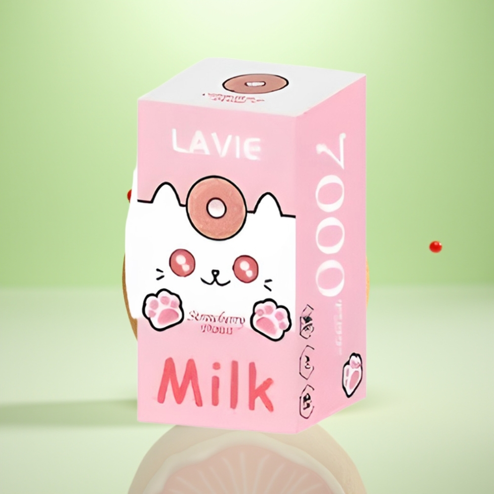 LAVIE Milk 7000 Puffs Dispozabil Vape Jagodna Krofna – 16ML, 600mAh, 7000 Pufova