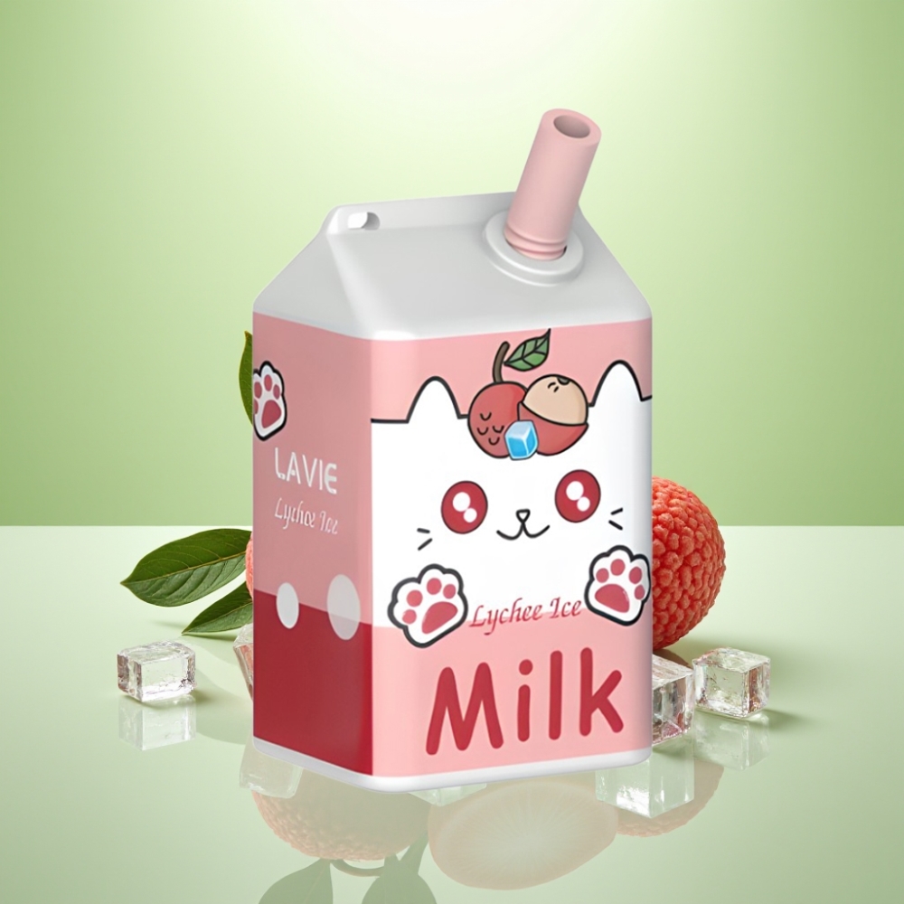 LAVIE Milk 7000 Puffs Dispozabil Vape Liči Led 16ML, 600mAh, Tip-C