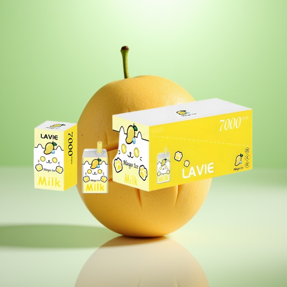 LAVIE Milk 7000 Puffs Dispozabil Vape Mango Led, 16ML, 600mAh, 7000 Pufova