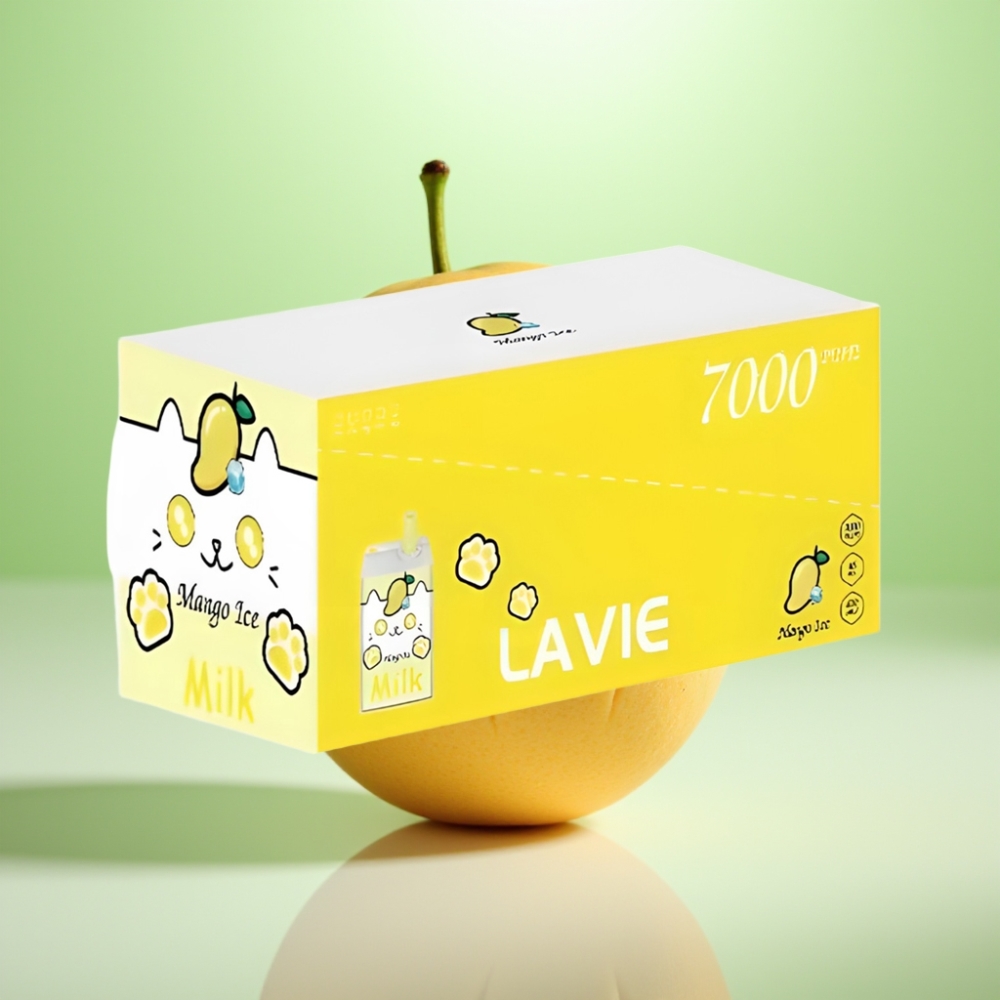 LAVIE Milk 7000 Puffs Dispozabil Vape Mango Led, 16ML, 600mAh, 7000 Pufova